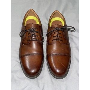 Florsheim Mens Midtown Cap Toe Oxford Dress Shoes 12138-221, Cognac - Size 9D